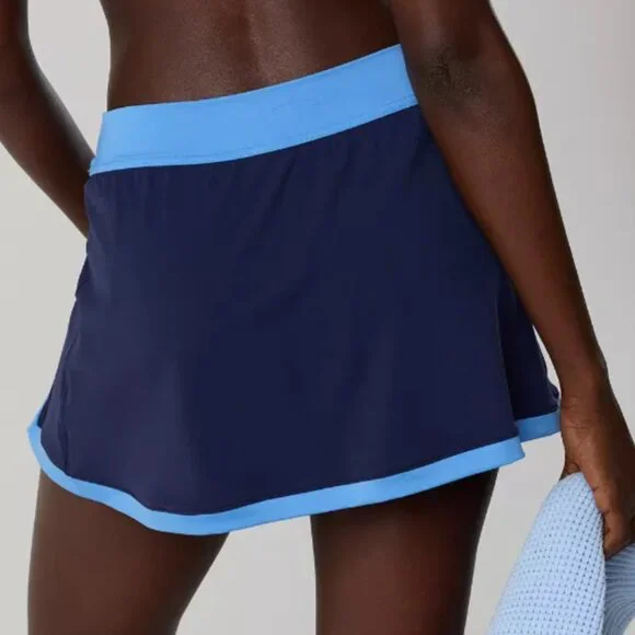 NWOT OFFLINE By Aerie Real Me XTRA Colorblock Skort in Royal Navy- S - Picture 4 of 8